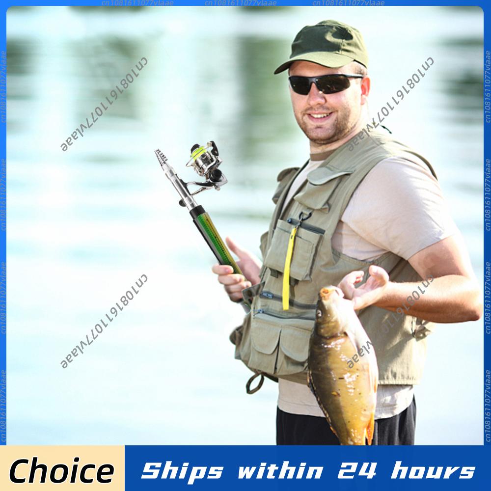 Ice Fishing Reel - Portable Fish Shaped Fishing Rod Pole