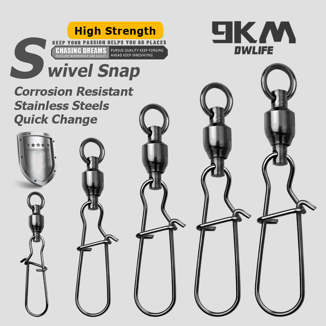 9KM 10PCS Ball Bearing Swivel  - Baitcasting Reel のレビューと価格