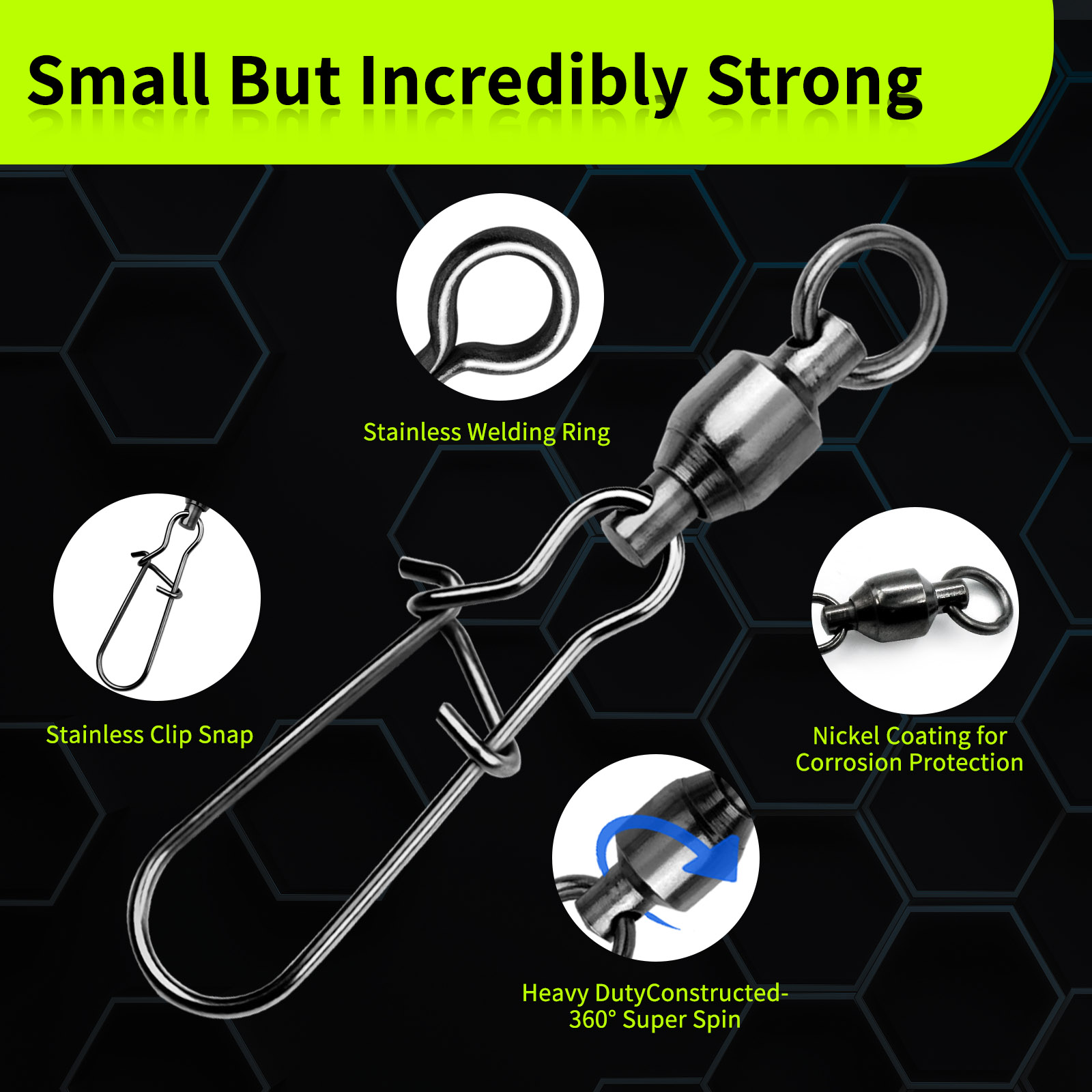 9KM 10PCS Ball Bearing Swivel  - Baitcasting Reel のレビューと価格