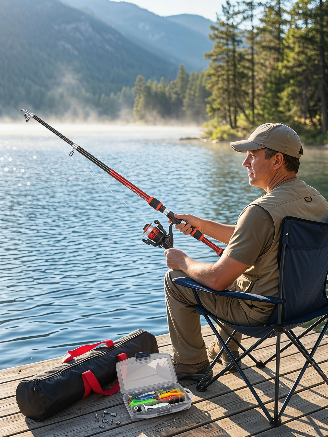 Fishing Rod Reel Combos Collap - Spincast Reel のレビューと価格