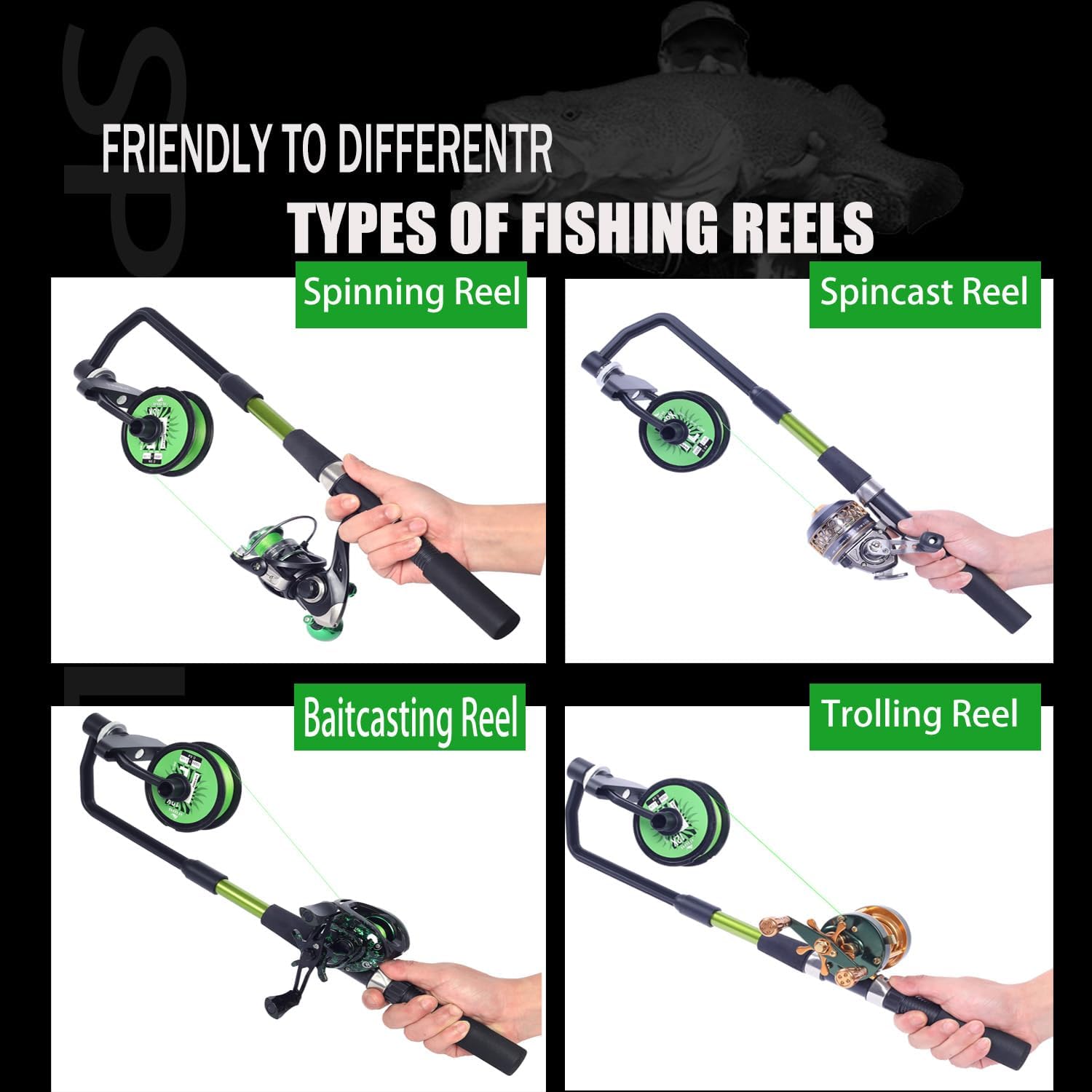 Fishing Line Spooler, Adjustab - Trolling Reel のレビューと価格